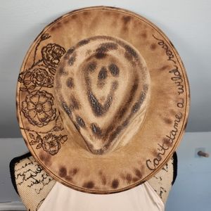 Brown Floral Women's Hat